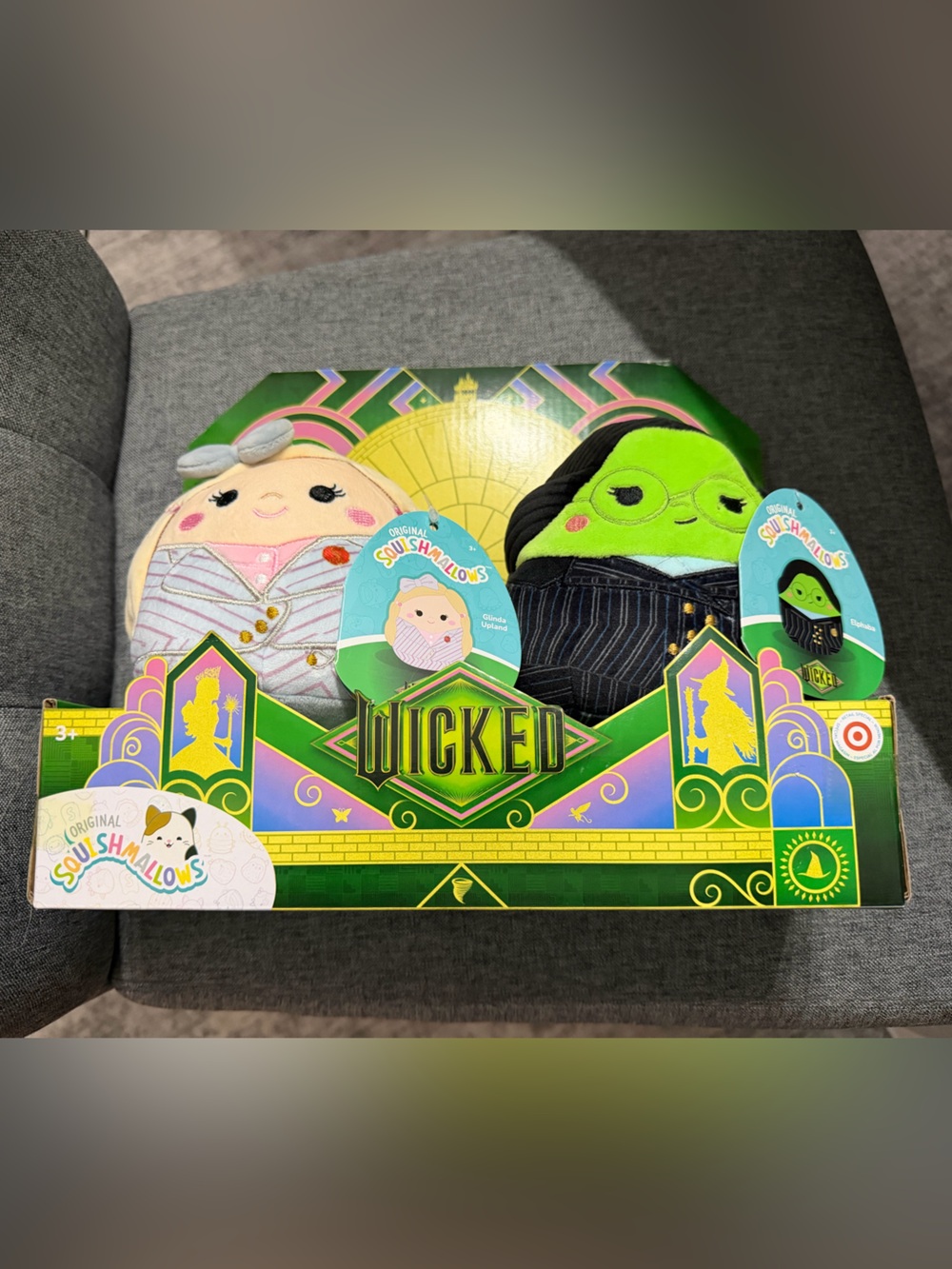 Squishmallows Wicked Duo Plush Set - Glinda and Elphaba NWT